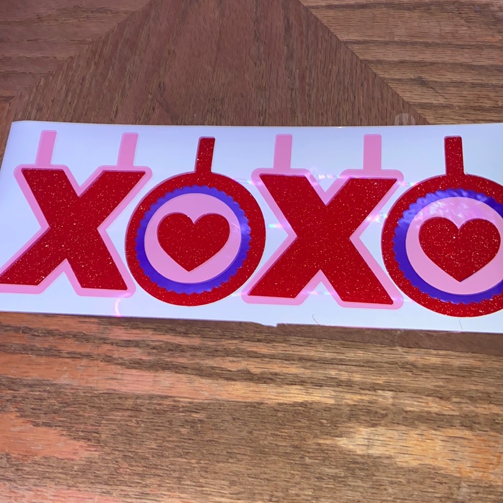 Valentines hanging wall sticker